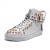 Sneakers hombre Argento Skull White - King Pieces