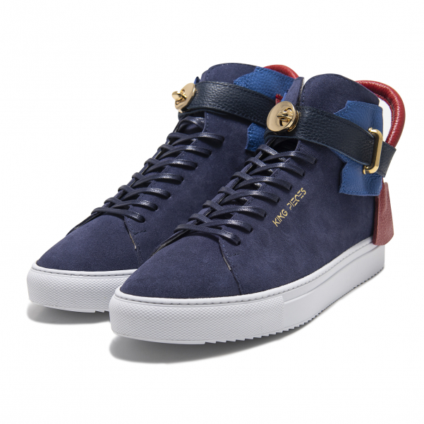 Tenis Argento New Blue de cuero — King Pieces — vista 4
