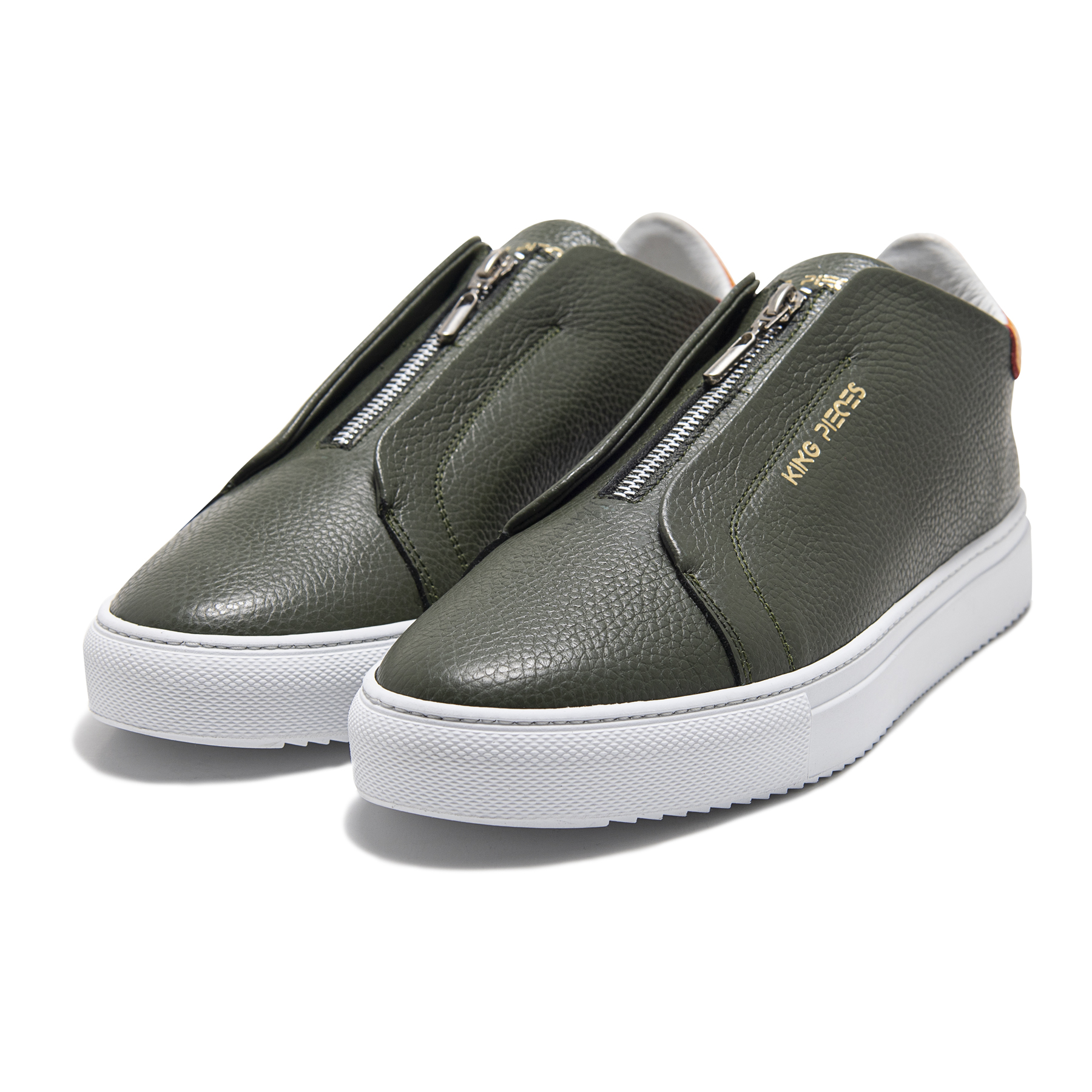 Tenis Arigat Green de cuero — King Pieces