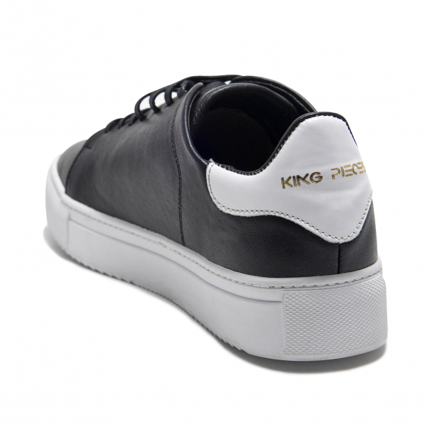 Tenis Lourdes Black de cuero — King Pieces — vista 2