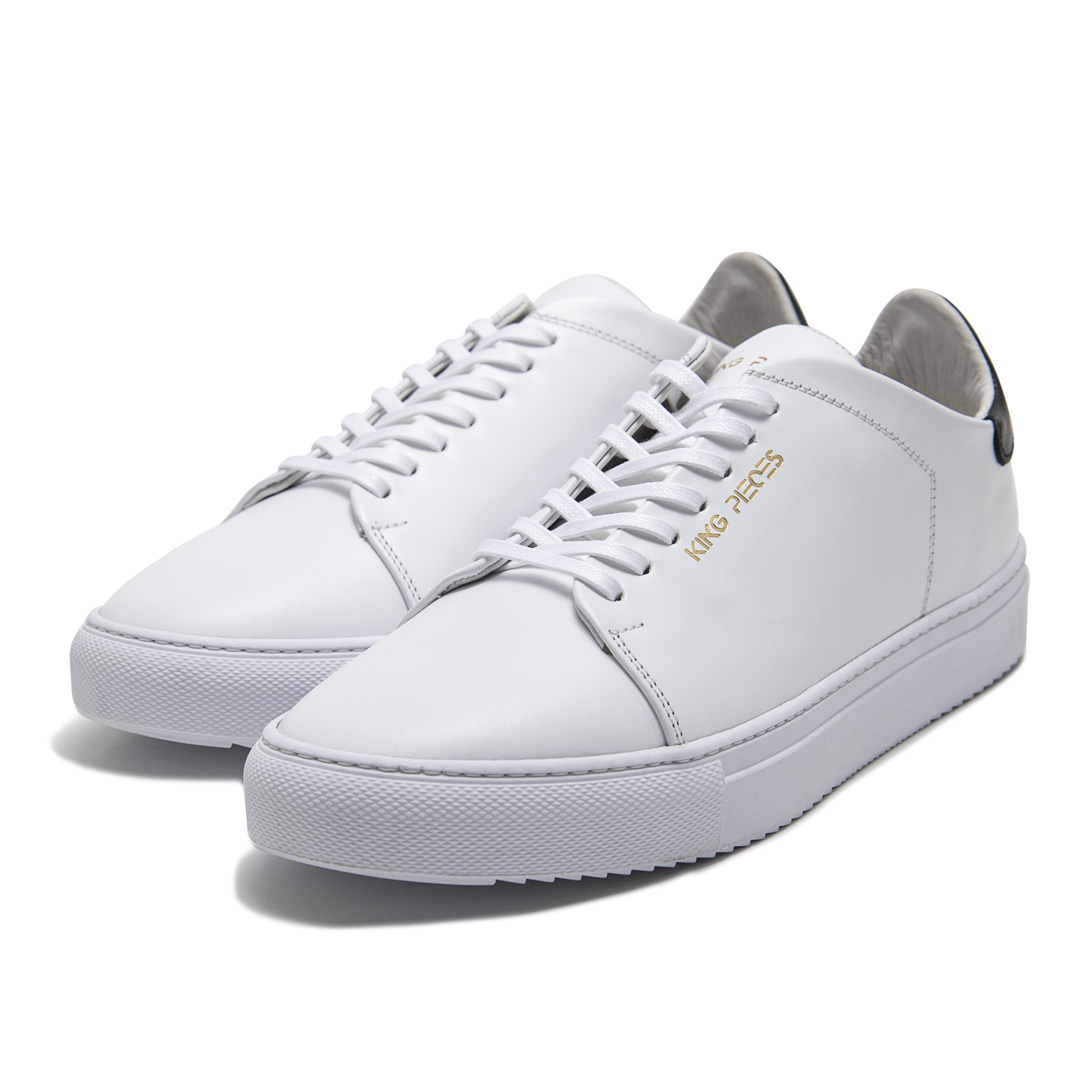 Tenis Lourdes White&Black de cuero — King Pieces — vista 4