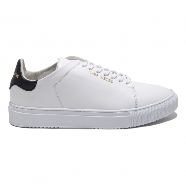 Tenis Lourdes White&Black de cuero — King Pieces — vista 2