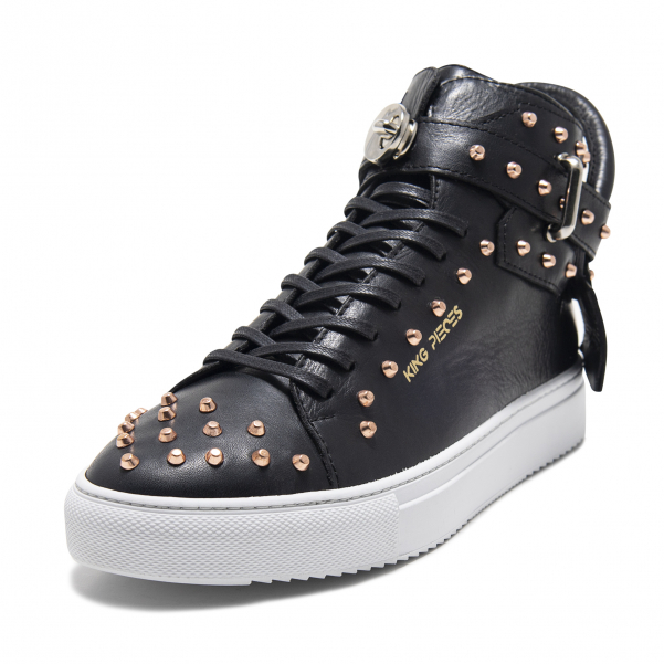 Tenis Argento Black II de cuero — King Pieces