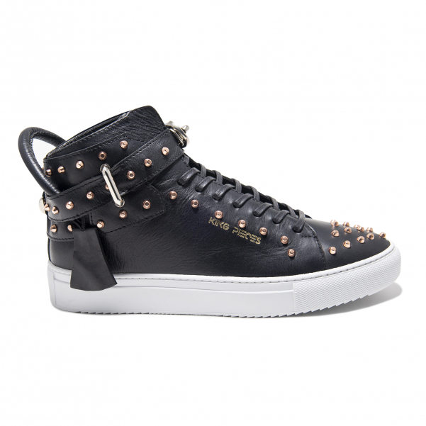 Tenis Argento Black II de cuero — King Pieces — vista 2